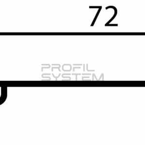 Профиль крышки торцевой Т72-20_2 Профиль крышки торцевой Т72-20_2
