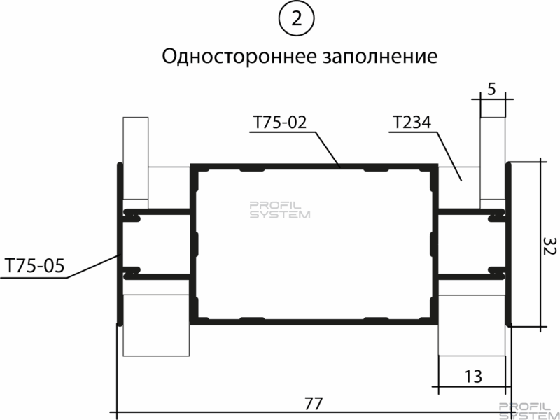 Уплотнитель для стекла 5 - 6 мм T234_11