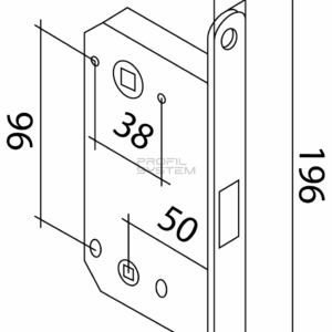 Замок AGB Mediana Polaris МДК407_2